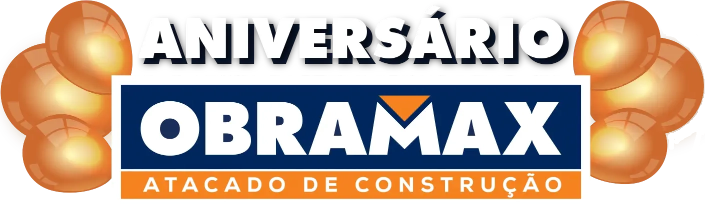 Logo Aniversário Obramax